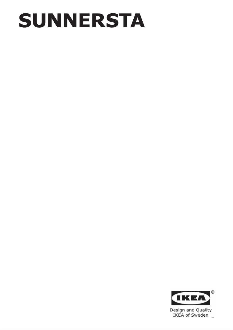 Page 1 de la notice Mode d'emploi Ikea SUNNERSTA