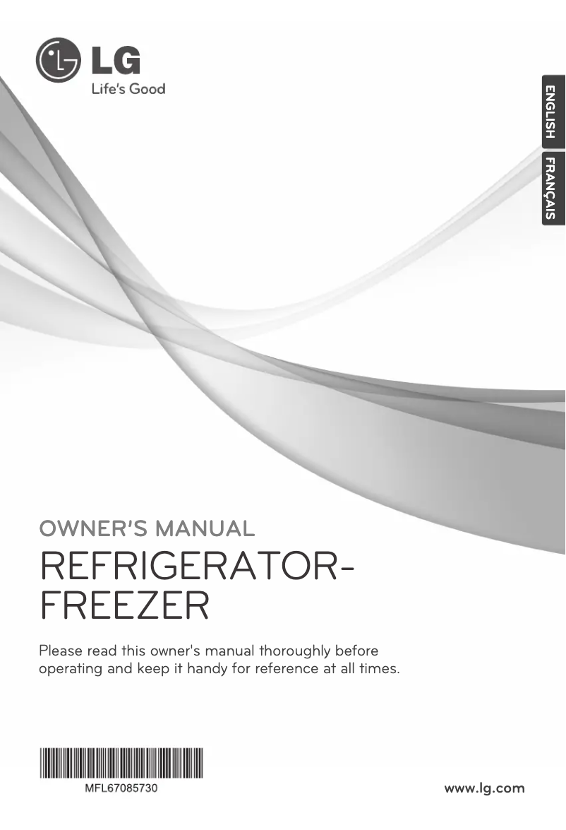 Page n°1 - Manuel utilisateur LG GR-B822GBPB