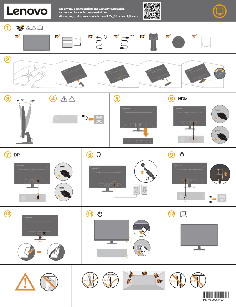 Página 1 del manual Manual de usuario Lenovo D32u-40