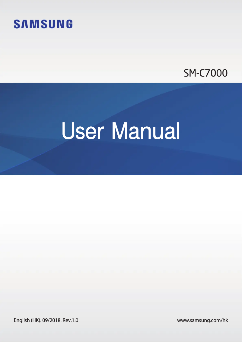 Página 1 del manual Manual de usuario Samsung Galaxy C7