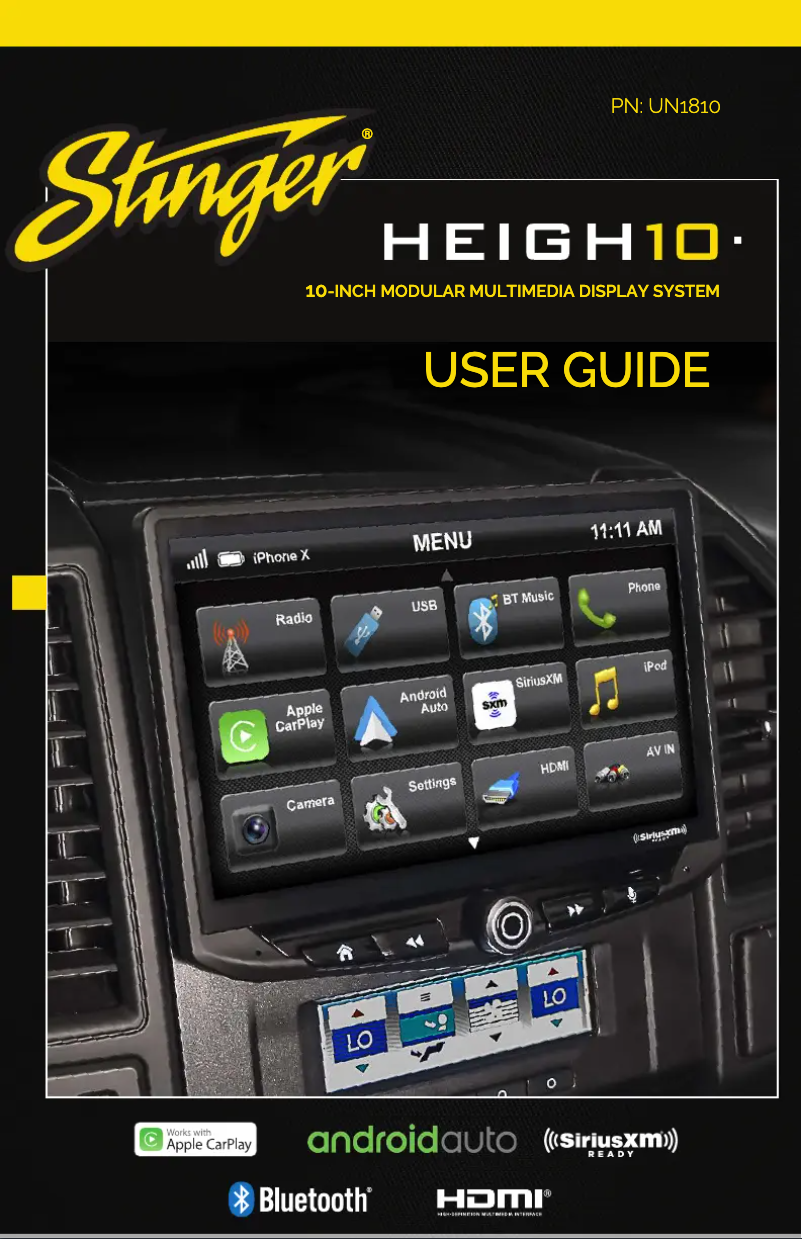 Página 1 del manual Manual de usuario PAC SR-TUN14H