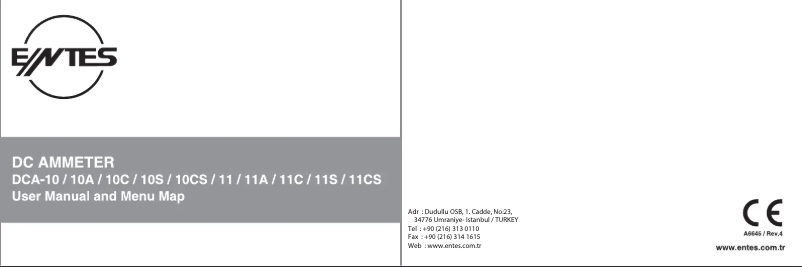 Page 1 de la notice Manuel utilisateur ENTES DCA-10S