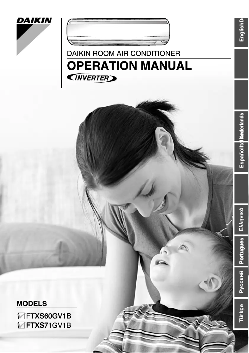 Page 1 de la notice Manuel utilisateur Daikin FTXS50G2V1B