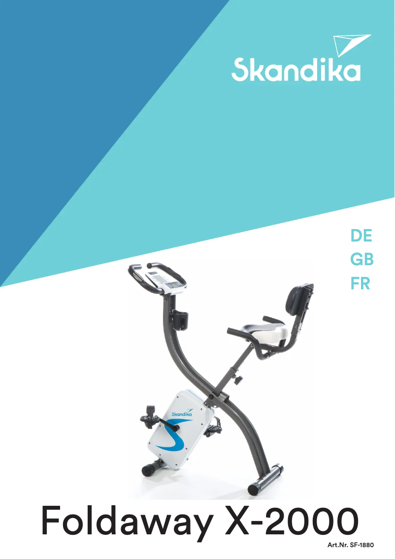 Page n°1 - Manuel utilisateur Skandika Foldaway X-2000