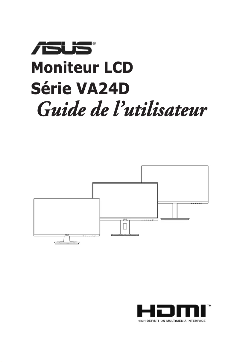 Page n°1 - Manuel utilisateur Asus VA24DQZ