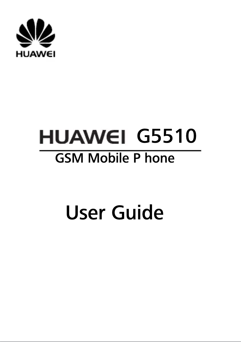 Page 1 de la notice Manuel utilisateur Huawei G5510