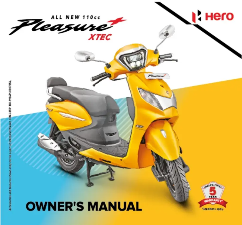 Image de la première page du manuel de l'appareil Pleasure+ (2023)