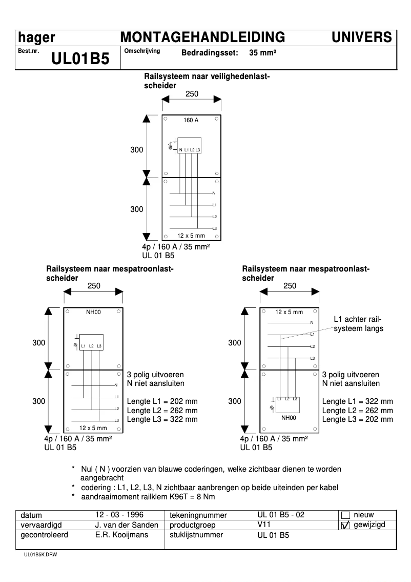 Page n°1 - Manuel utilisateur Hager UL01B5