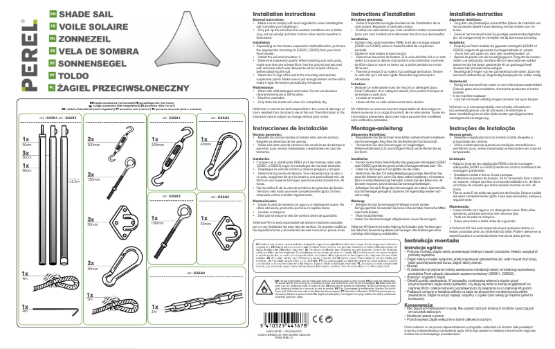 Image de la première page du manuel de l'appareil GSS3500