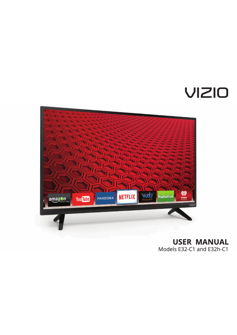 Page 1 de la notice Manuel utilisateur VIZIO E32H-C1