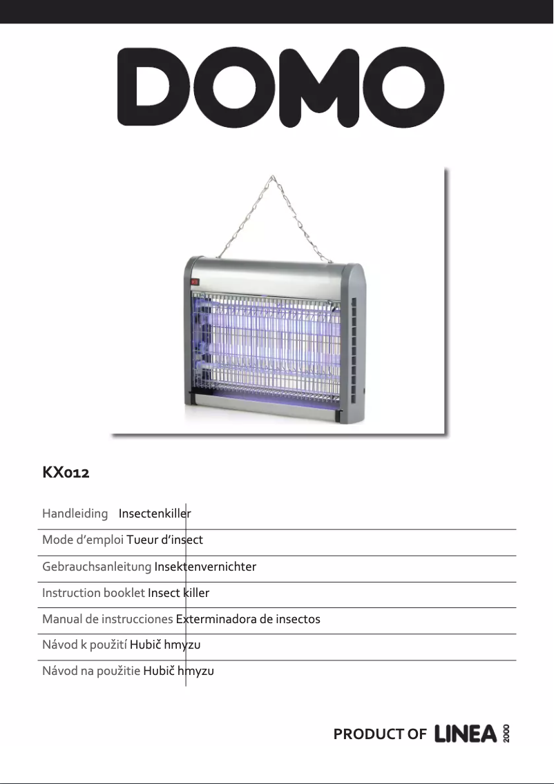 Page 1 de la notice Manuel utilisateur Domo KX012