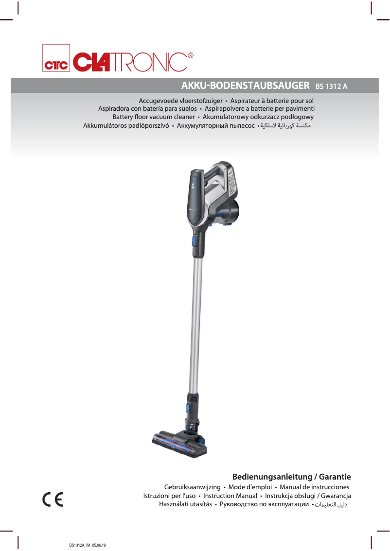 Page 1 de la notice Manuel utilisateur Clatronic BS 1312 A