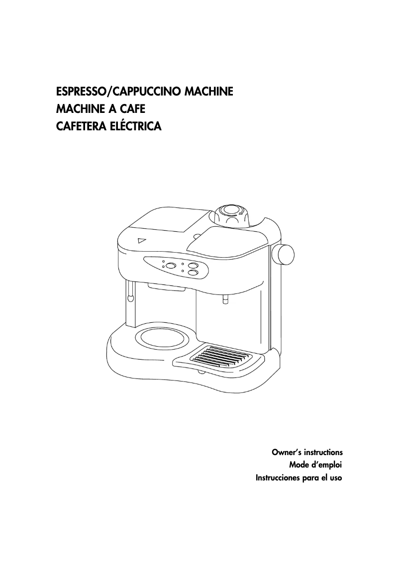 Page 1 de la notice Manuel utilisateur DeLonghi Bar 51