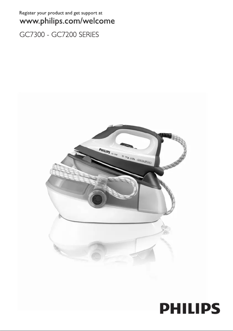Page 1 de la notice Manuel utilisateur Philips SteamGlide GC7240
