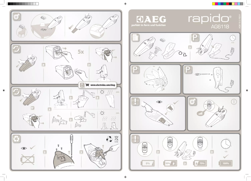 Page 1 de la notice Manuel utilisateur AEG AG6118