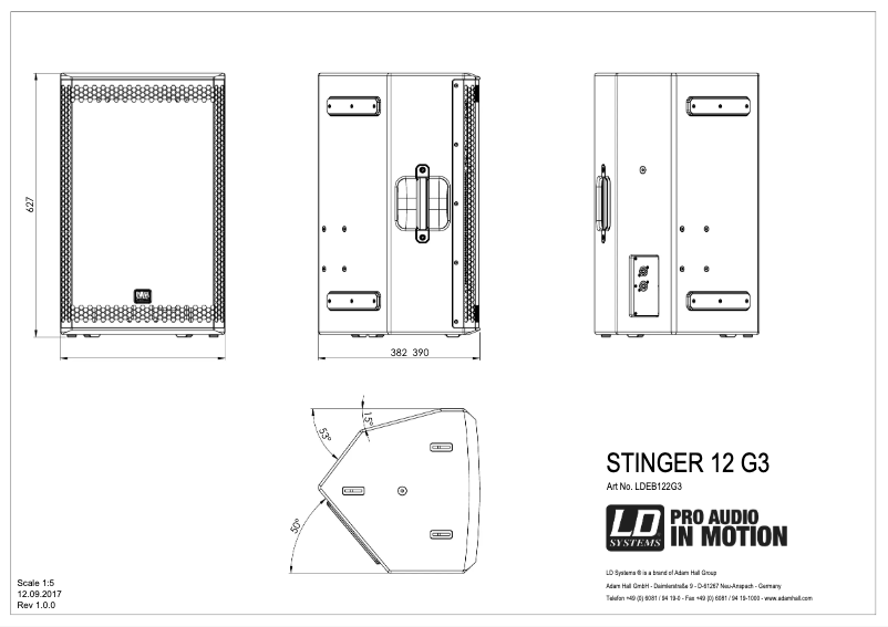 Page n°1 - Fiche technique LD Systems Stinger 12 G3