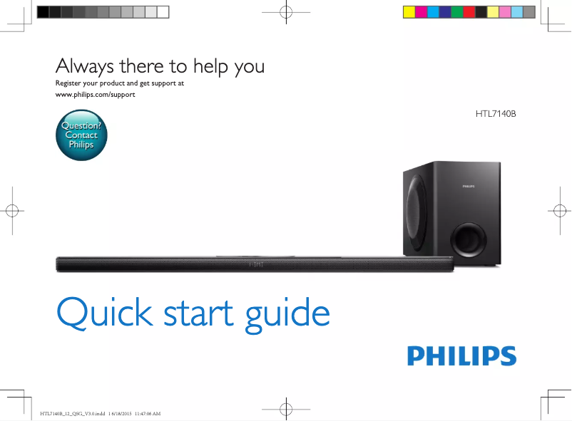 Image de la première page du manuel de l'appareil HTL7140B