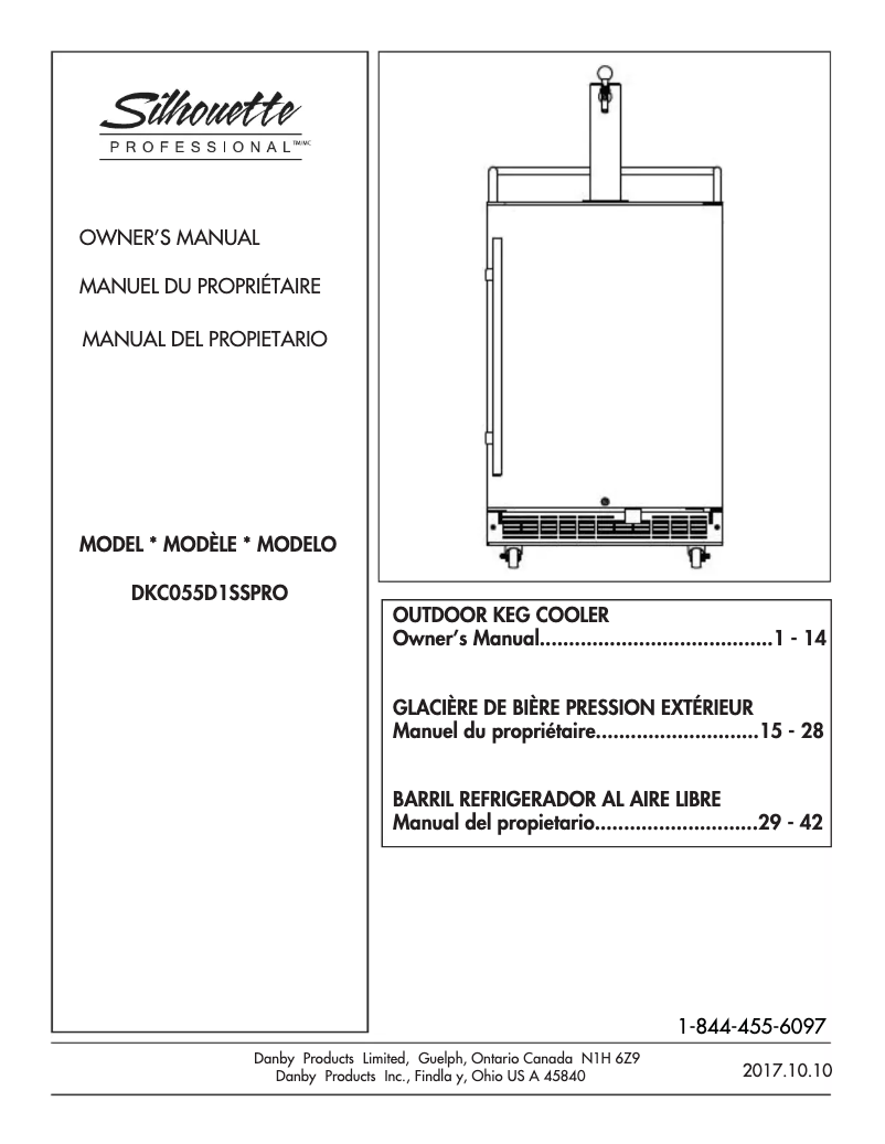 Image de la première page du manuel de l'appareil DKC055D1SSPRO