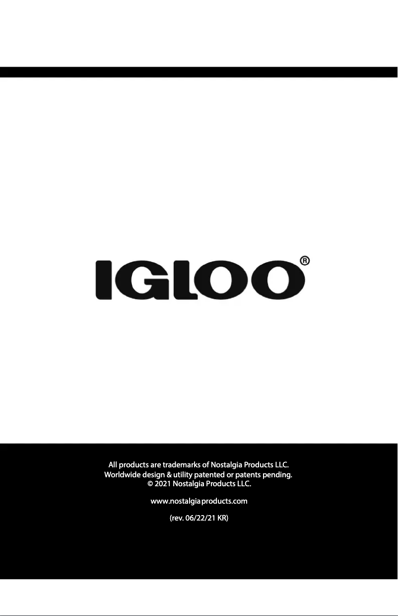 Page 1 de la notice Manuel utilisateur Igloo IGLWC18WDSS