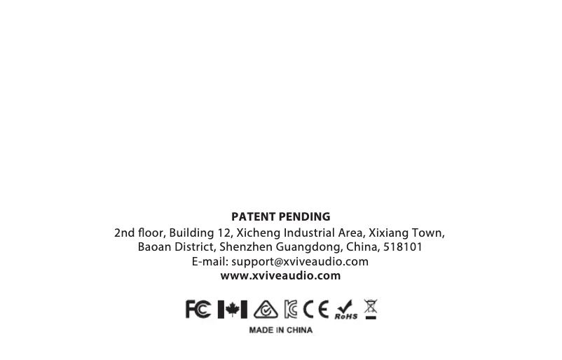 Page 1 de la notice Manuel utilisateur Xvive U5