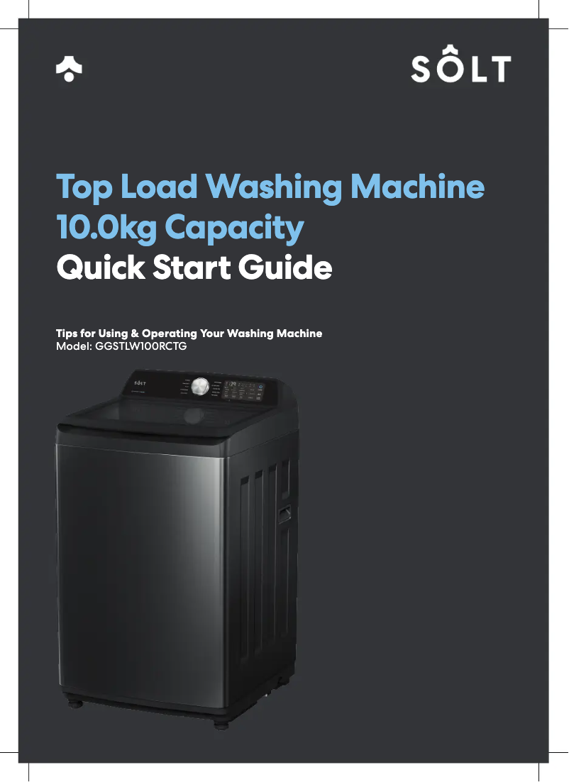 Page 1 of the manual Quick Start Guide Sôlt GGSTLW100RCTG
