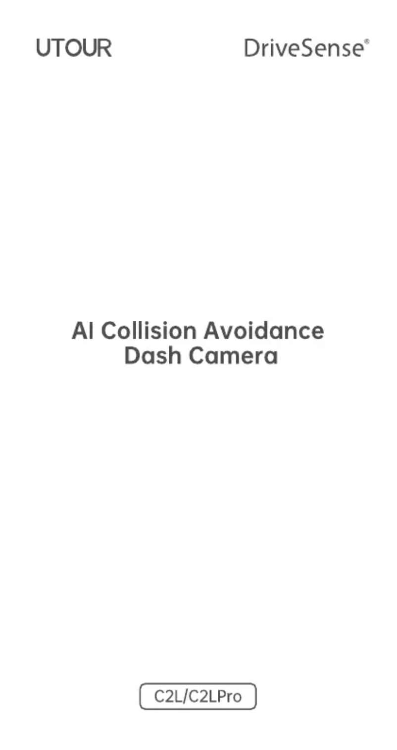 Page n°1 - Manuel utilisateur DriveSense UTOUR C2L Pro