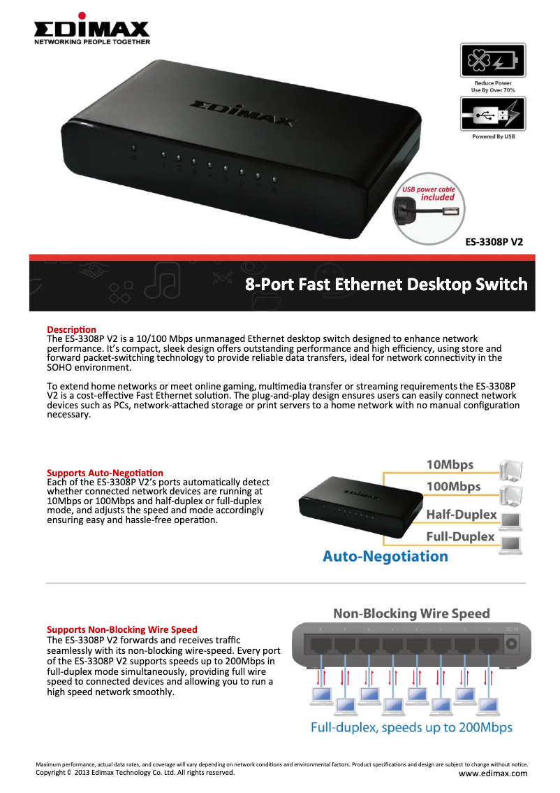 Image de la première page du manuel de l'appareil ES-3308P V2