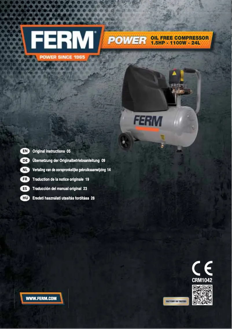 Image de la première page du manuel de l'appareil CRM1042