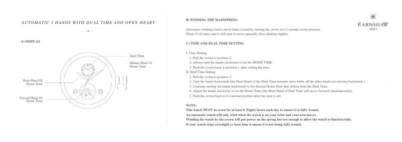 Page n°1 - Manuel utilisateur Earnshaw Beaufort ES-8047-08