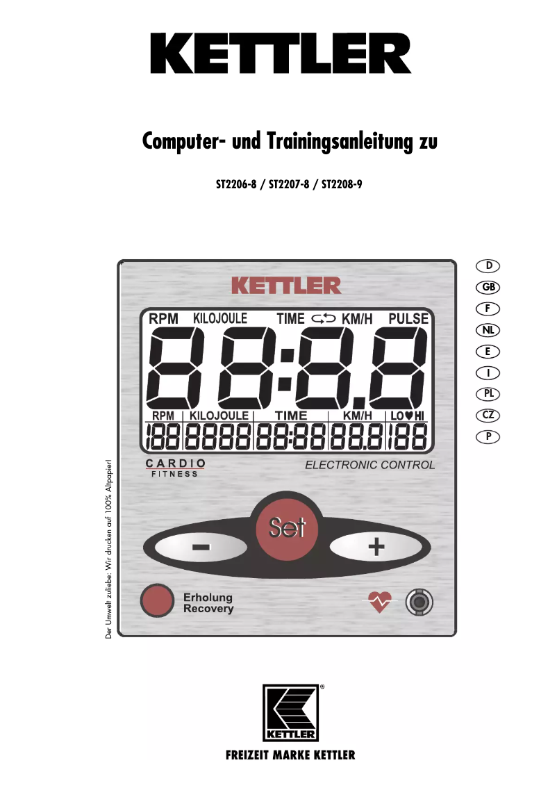 Image de la première page du manuel de l'appareil Condor