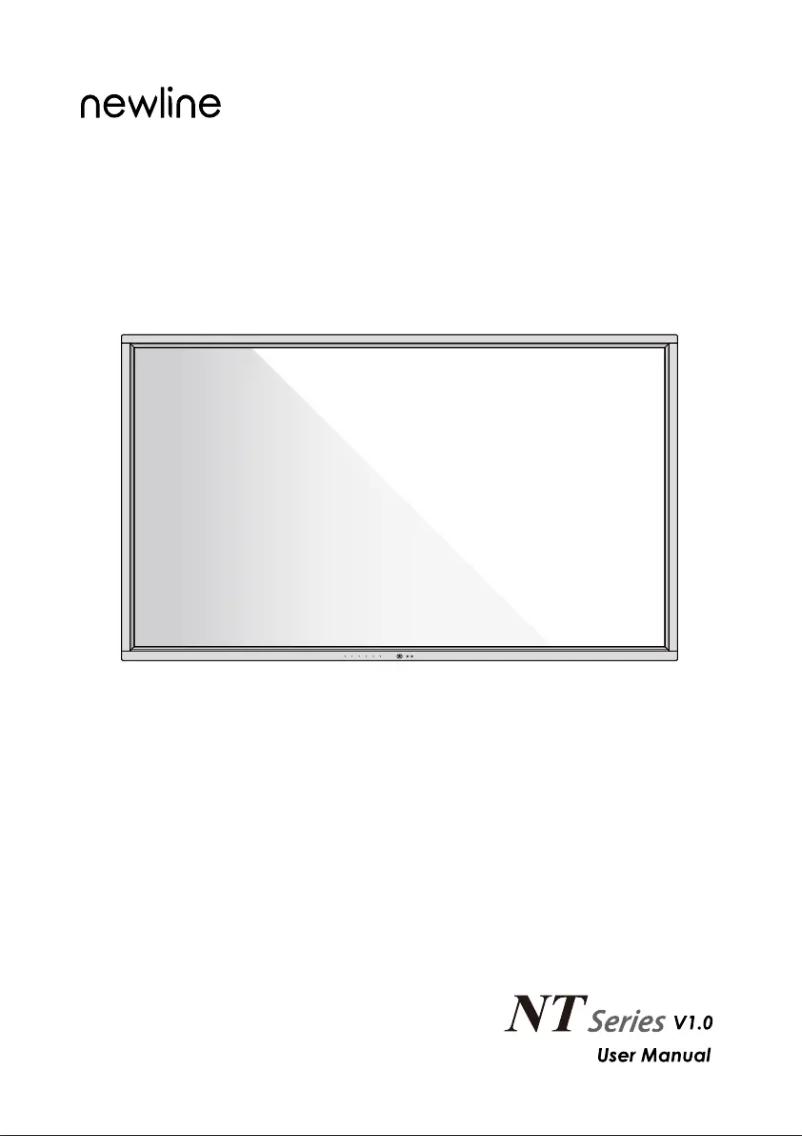 Page 1 de la notice Manuel utilisateur Newline TT-5523NT-PLUS