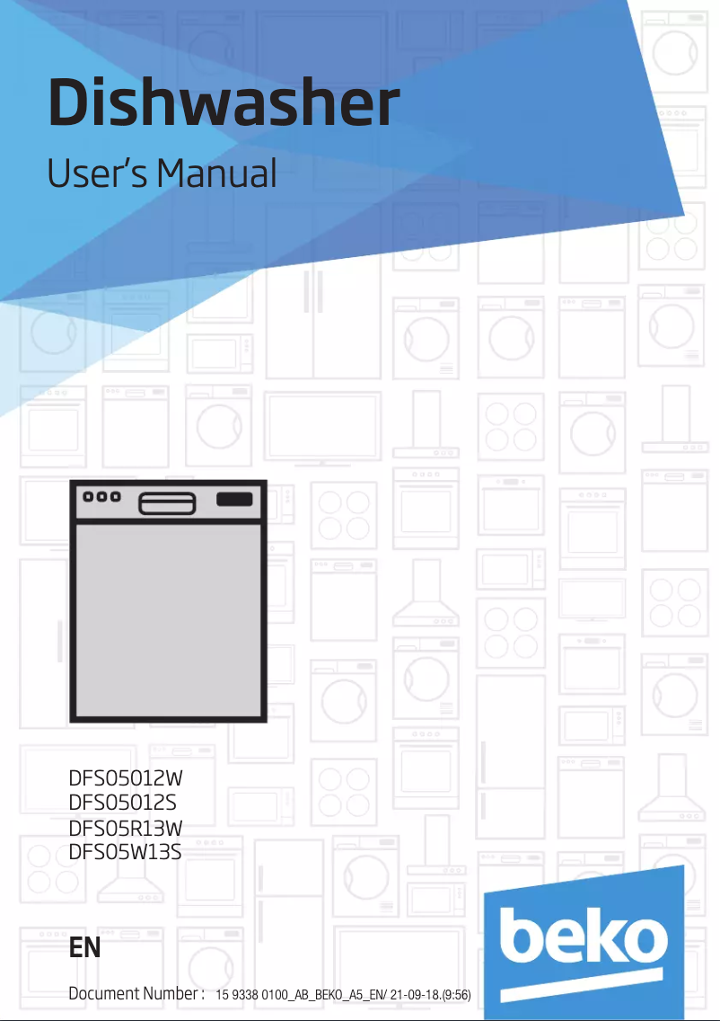 Page n°1 - Manuel utilisateur Beko DFS05012S