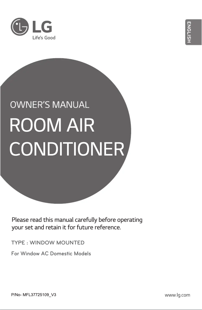 Page 1 de la notice Manuel utilisateur LG LWA3GP3A1