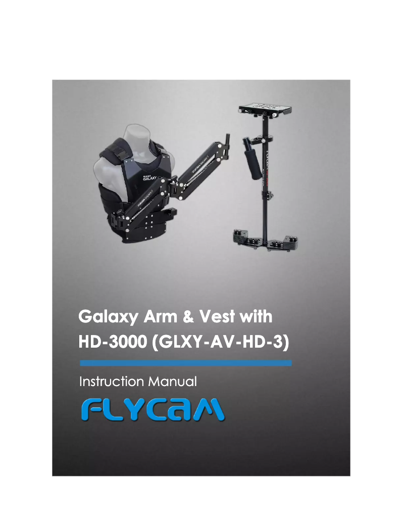 Page 1 de la notice Manuel utilisateur Flycam HD-3000