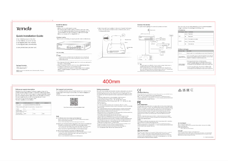 Page n°1 - Manuel utilisateur Tenda S110PC
