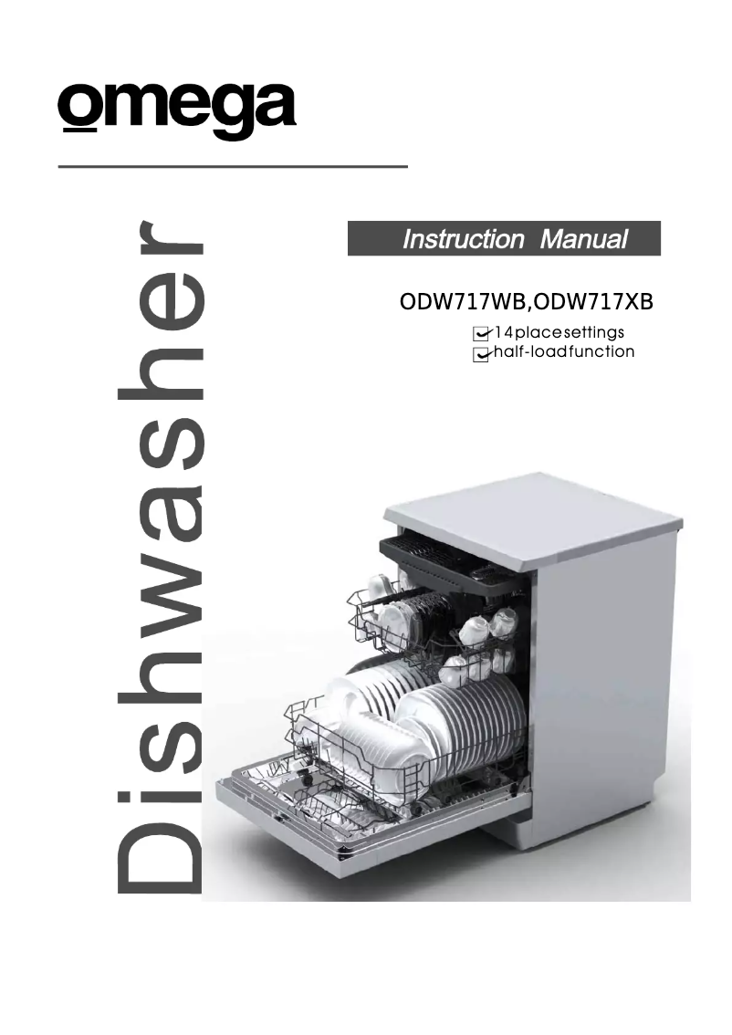 Page 1 de la notice Manuel utilisateur Omega ODW717WB