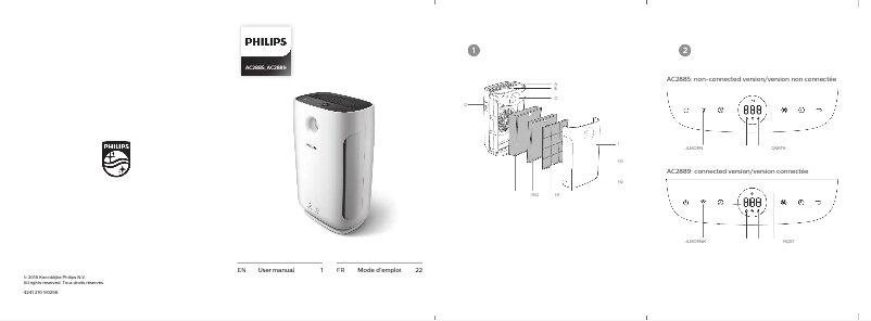 Page 1 de la notice Manuel utilisateur Philips 2000 series AC2885