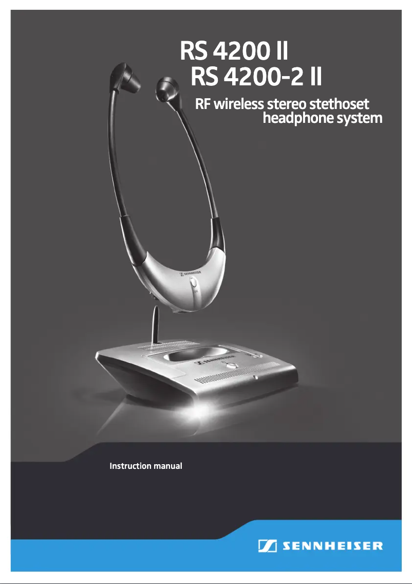Page n°1 - Manuel utilisateur Sennheiser RS4200-2R
