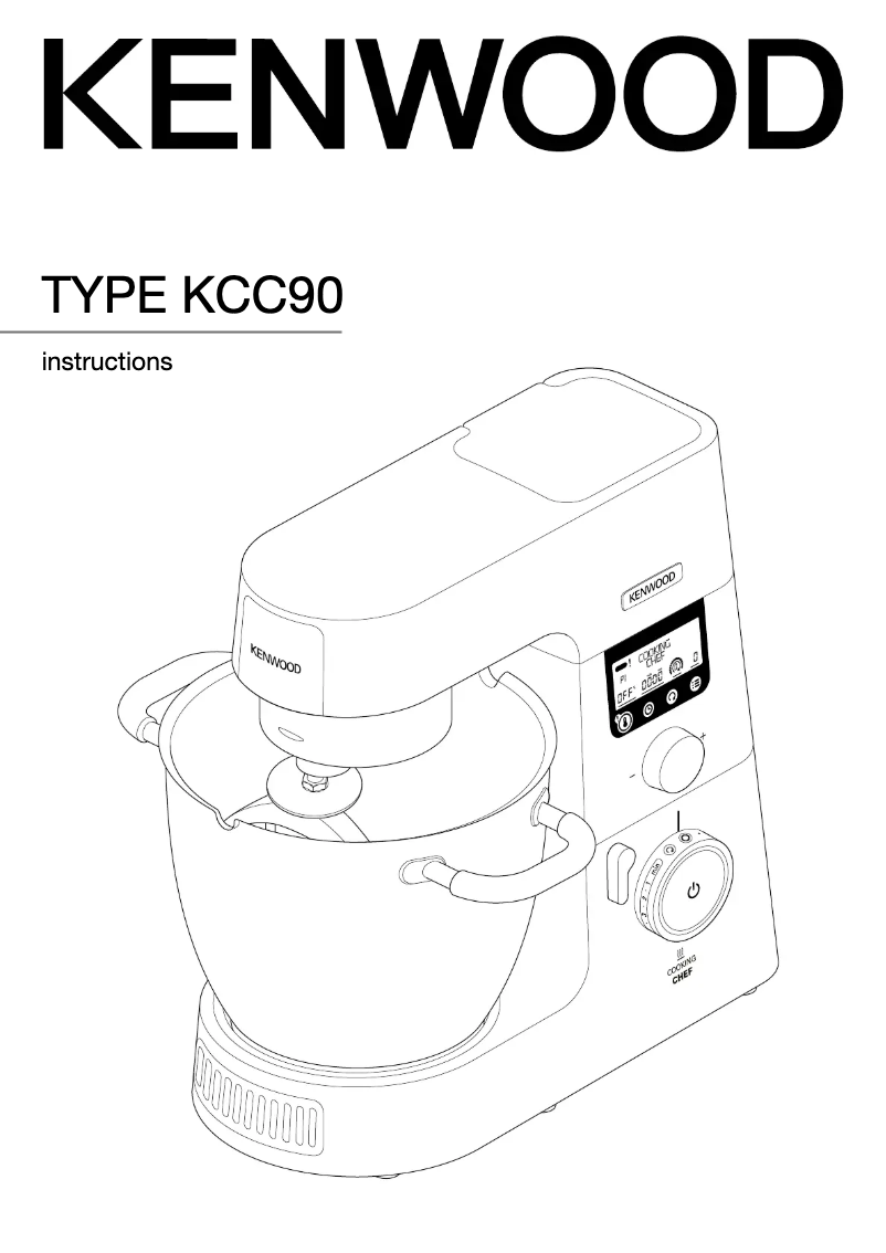 Page 1 of the manual User Manual Kenwood Cooking Chef KCC90