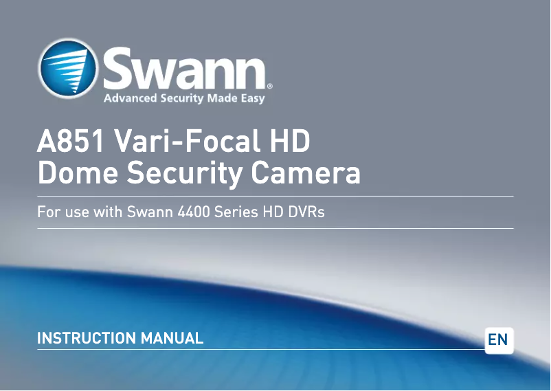 Image de la première page du manuel de l'appareil PRO-A851V