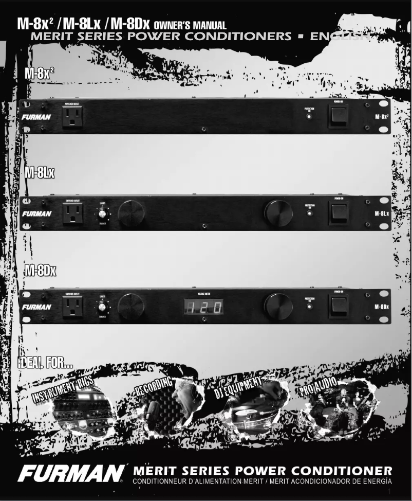 Page 1 de la notice Manuel utilisateur Furman M-8x2