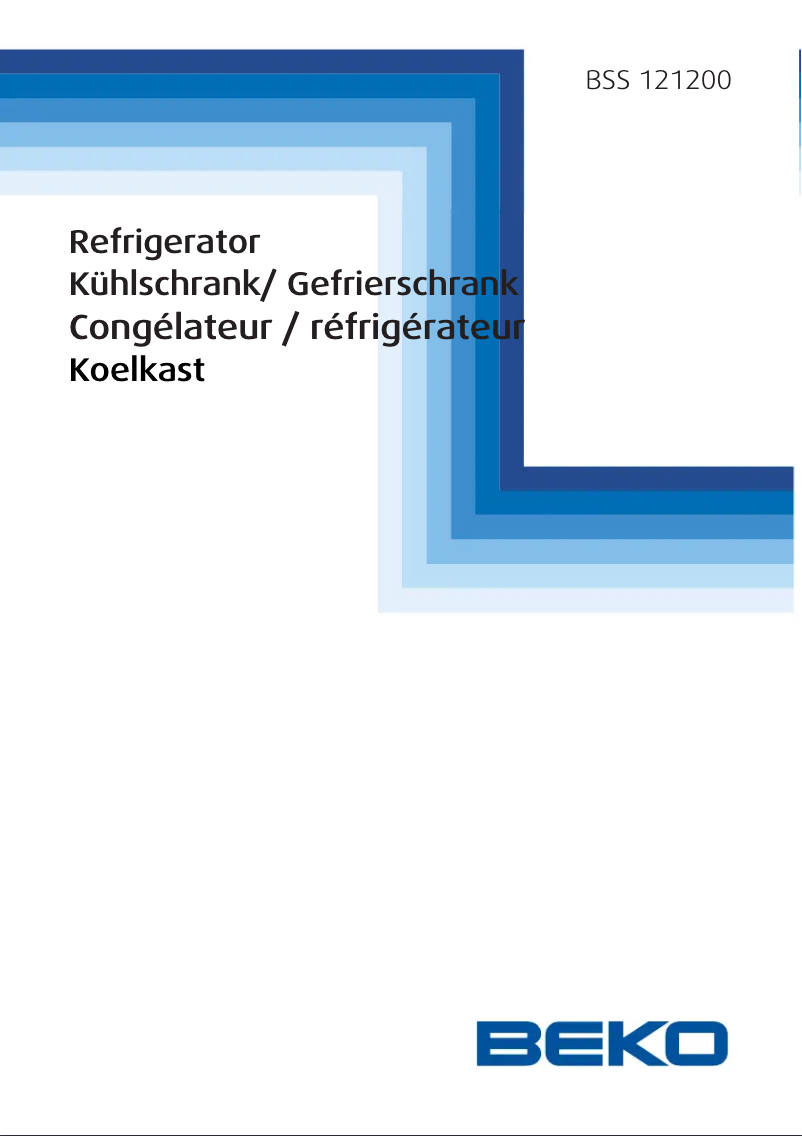 Image de la première page du manuel de l'appareil BSS 121200