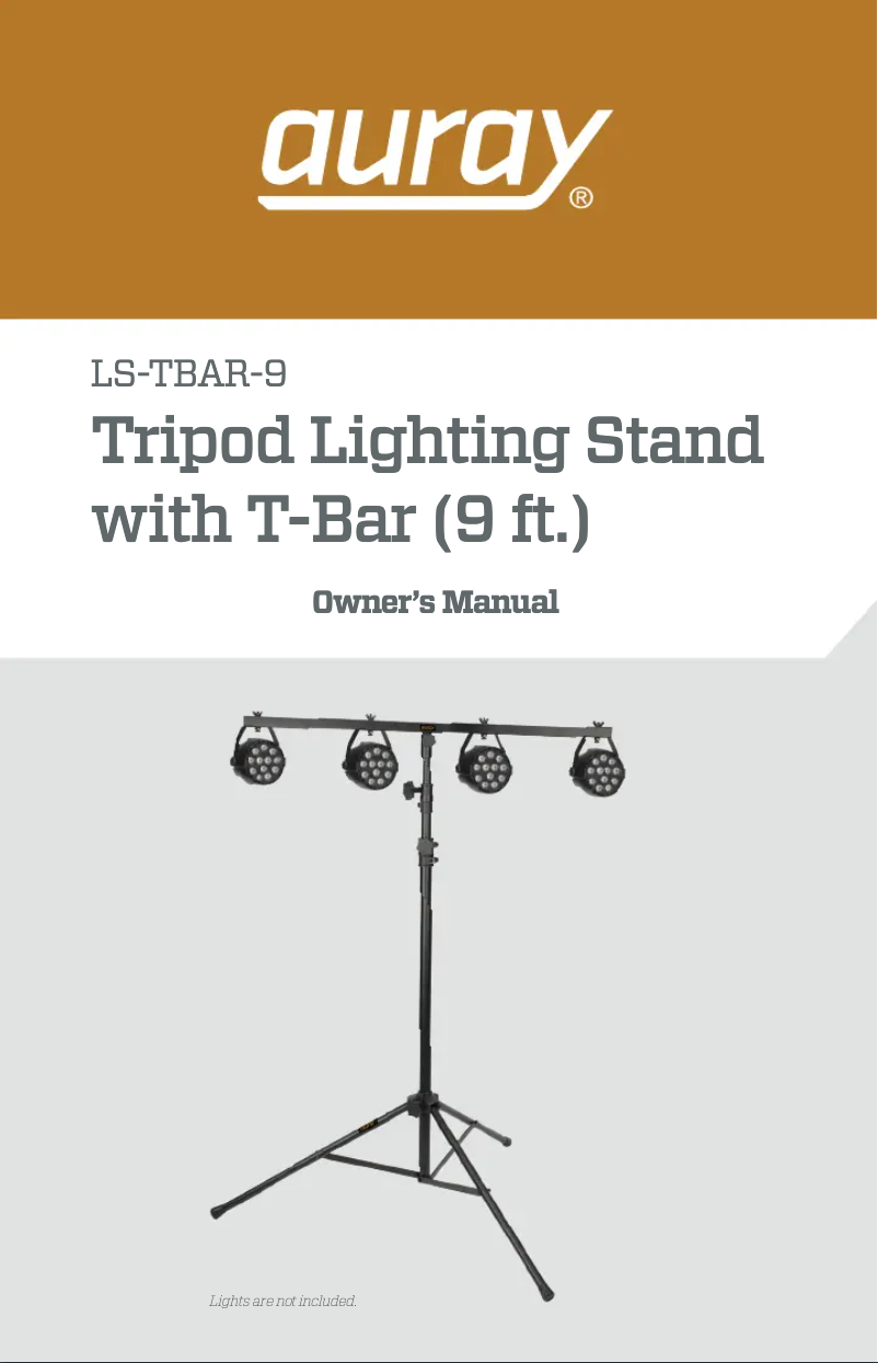 Page 1 de la notice Manuel utilisateur Auray LS-TBAR-9