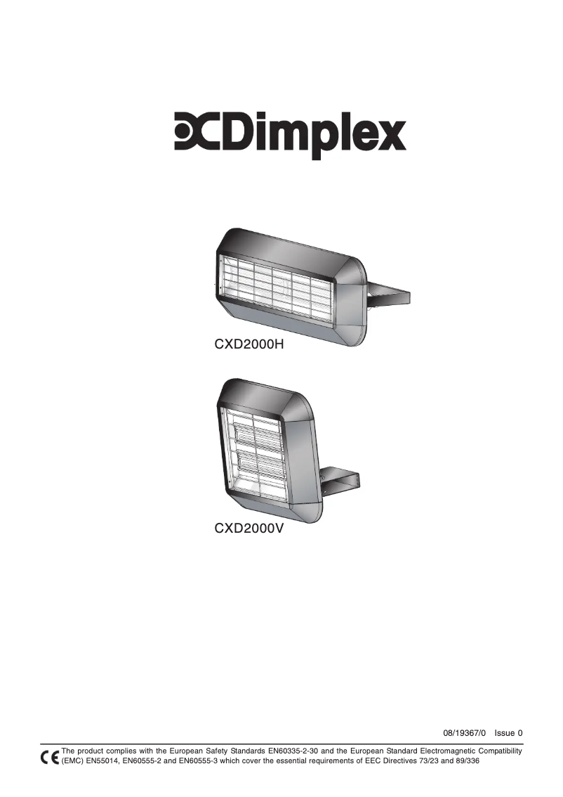 Page 1 de la notice Manuel utilisateur Dimplex CXD2000VE