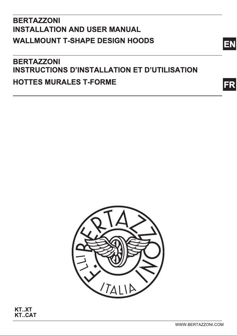 Page 1 de la notice Guide d'installation Bertazzoni KT48XT