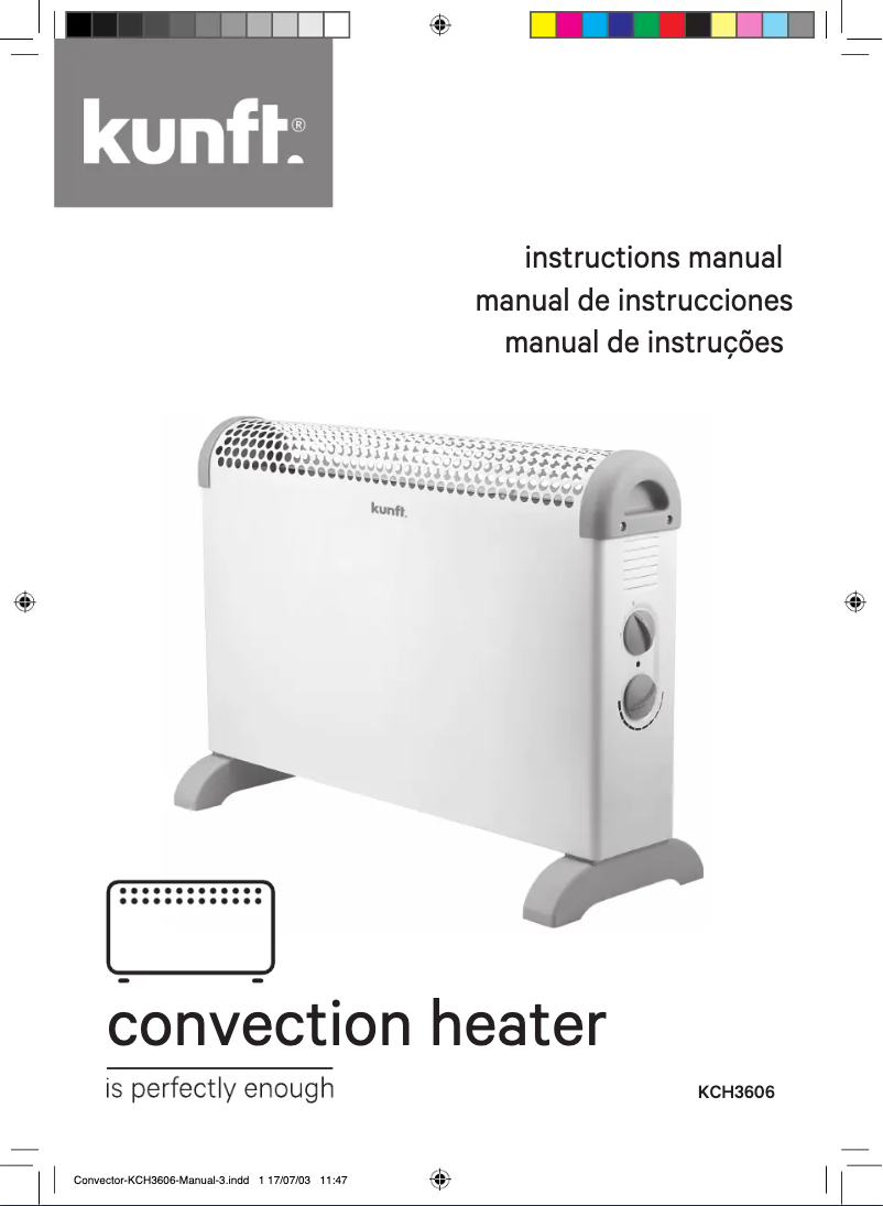 Image de la première page du manuel de l'appareil KCH3606