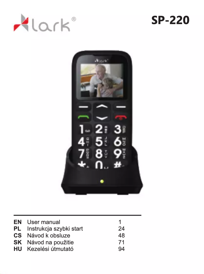 Page 1 de la notice Manuel utilisateur Lark SP-220