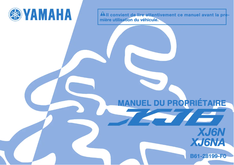 Page 1 of the manual User Manual Yamaha XJ6-N (2015)