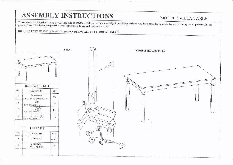 Página 1 del manual Manual de usuario Talgø Villa