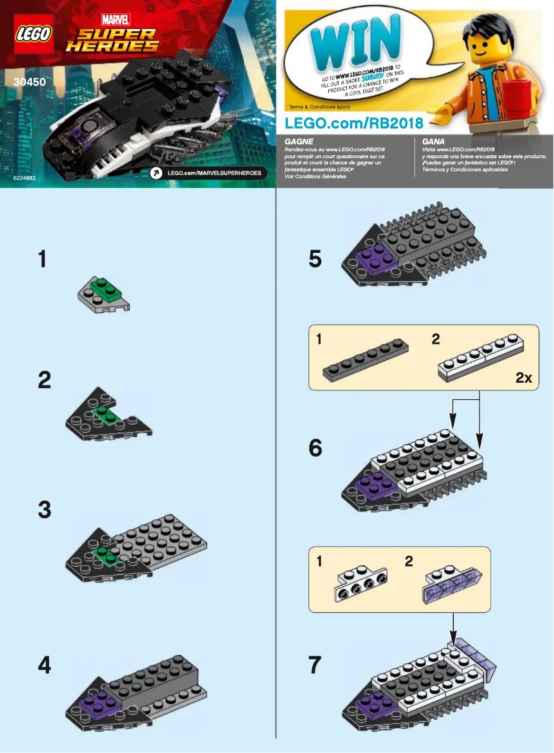 Page n°1 - Manuel utilisateur Lego Marvel Super Heroes 30450